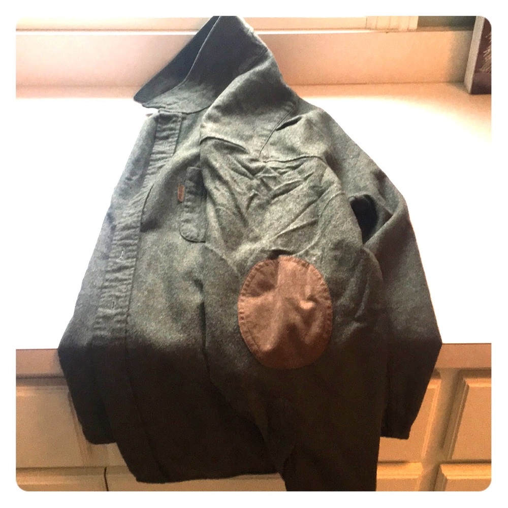 Pendleton Trail Shirt - green virgin wool - XL